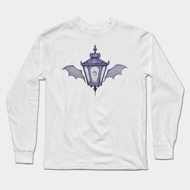 Vampire lamp Long Sleeve T-Shirt by Hana Nekrep Art